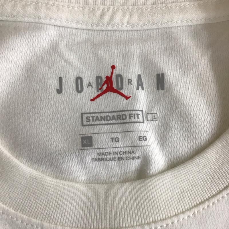 エアジョーダン AIR JORDAN カットソー 長袖 cn3505-100 長袖カットソー プリントTシャツ スポーツウェア XL プリント 白 / ホワイト /  メンズ USED 古着 中古 10114431