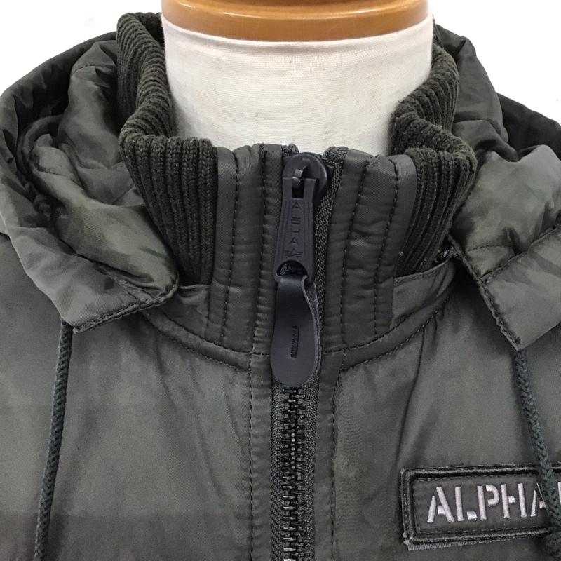 アルファインダストリー Alpha Industries ジャケット、上着 ジャケット、ブレザー TA1049-076 中綿ジャケット L ロゴ、文字 カーキ / カーキ /  メンズ USED 古着 中古 10118119