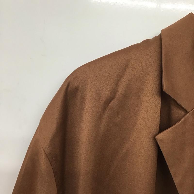 ラウジー lawgy ジャケット、上着 ジャケット、ブレザー 0221030503 ロング丈 FREE 無地 茶 / ブラウン /  レディース USED 古着 中古 10142227