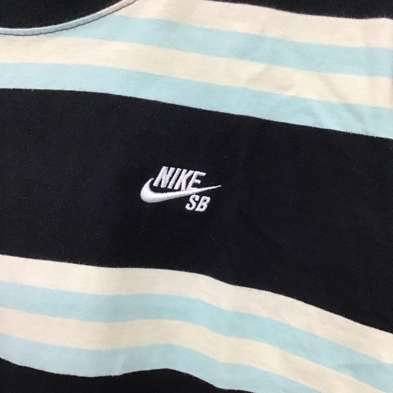 ナイキ NIKE Tシャツ 半袖 半袖カットソー プリントTシャツ クルーネックカットソー XL ボーダー柄 マルチカラー / マルチカラー /  メンズ USED 古着 中古 10129042