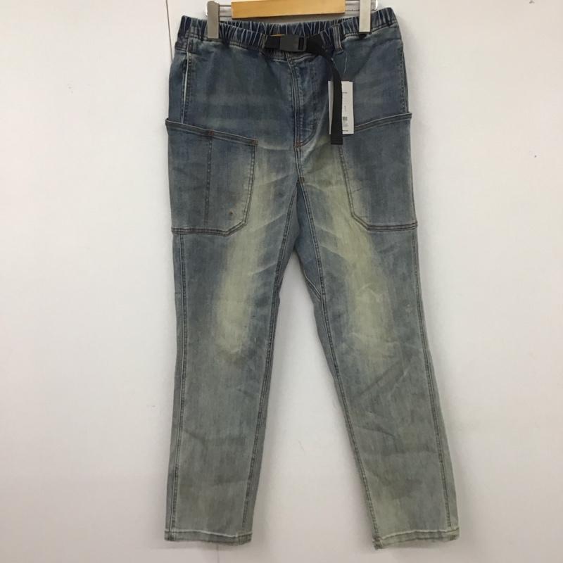 グリップスワニー GRIP SWANY パンツ デニム、ジーンズ GSP-99 NO.164 野外洋袴 ヒロシ特別モデル タグ付き FIELD DENIM PANTS M ダメージ加工 青 / ブルー /  メンズ USED 古着 中古 10117970
