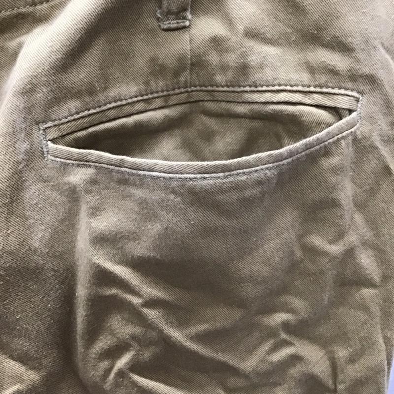 ビームス BEAMS ボトムス ボトムス 11-23-1417-803 八分丈パンツ クロップド丈 M 無地 ベージュ / ベージュ /  メンズ USED 古着 中古 10117060