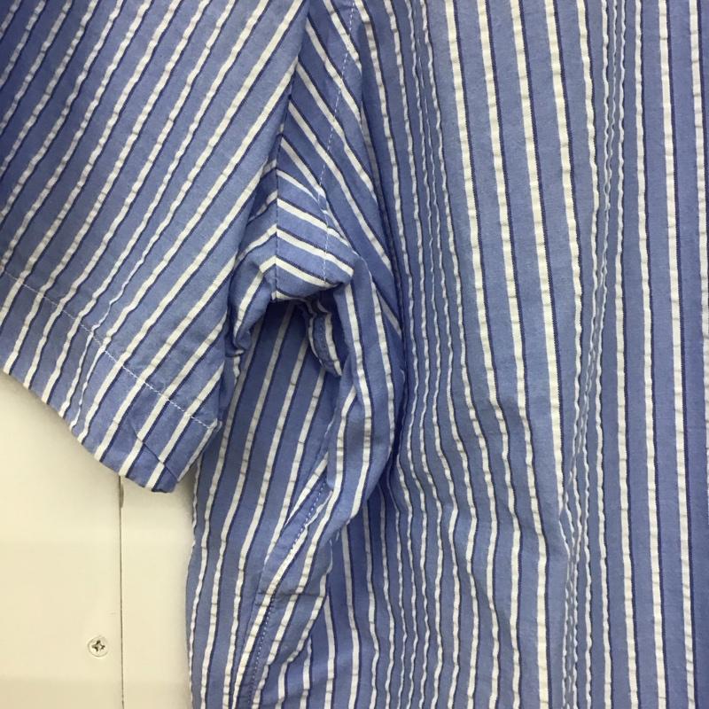 ラルフローレン RALPHLAUREN シャツ、ブラウス 半袖 半袖シャツ ストライプシャツ ボタンダウンシャツ M ストライプ 白 / ホワイト / X 青 / ブルー /  メンズ USED 古着 中古 10129884