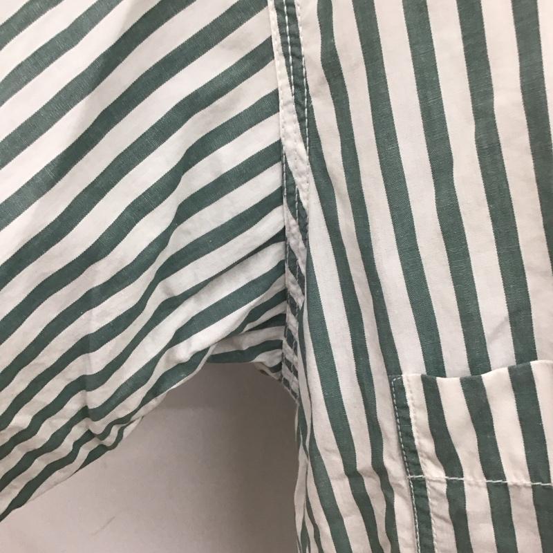 古着 USED シャツ、ブラウス 半袖 バドワイザー　Budweiser M ストライプ 白 / ホワイト / X カーキ / カーキ /  メンズ USED 古着 中古 10117466