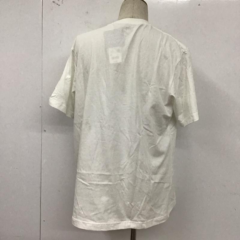 ユニクロ UNIQLO Tシャツ 半袖 341-446312 Tシャツ クルーネックカットソー プリントTシャツ XL プリント 白 / ホワイト /  メンズ USED 古着 中古 10127346
