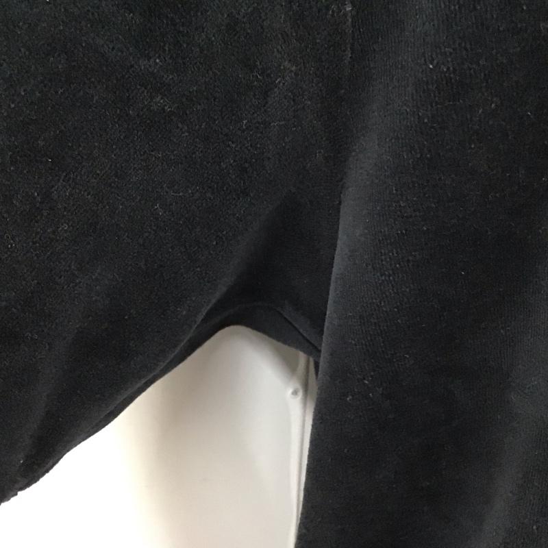 シュプリーム Supreme シャツ、ブラウス 半袖 ベロア生地フルジップ半袖シャツ M 無地 黒 / ブラック /  メンズ USED 古着 中古 10121751