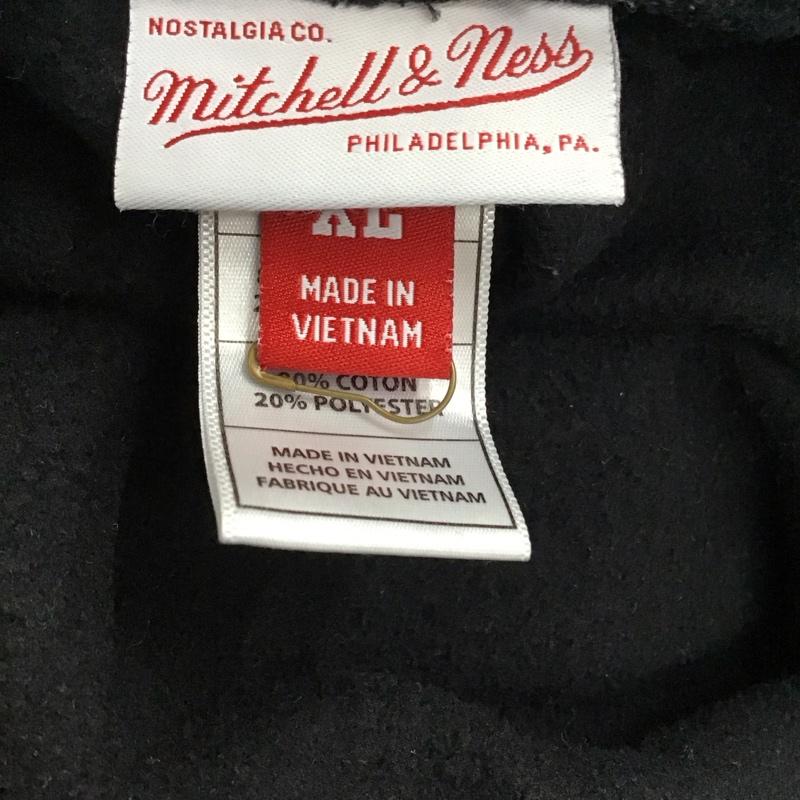 ミッチェルアンドネス Mitchell&Ness パンツ ワークパンツ、ペインターパンツ ワークパンツ ワイドパンツ カジュアルパンツ ジャージ XL ロゴ、文字 黒 / ブラック /  メンズ USED 古着 中古 10117256