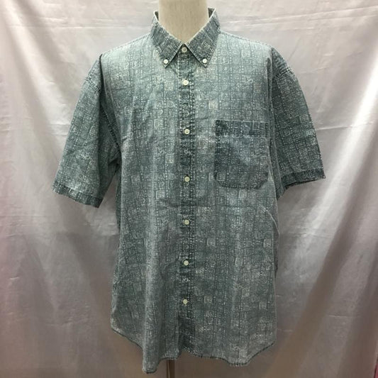 アーノルドパーマー Arnold Palmer シャツ、ブラウス 半袖 胸ポケット XL 総柄 緑 / グリーン /  メンズ USED 古着 中古 10119836