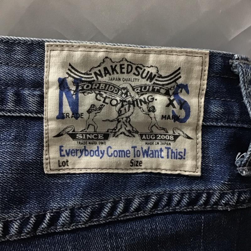 ネイキッドサン naked sun パンツ デニム、ジーンズ デニムパンツ スリムパンツ ストレッチパンツ ジーンズ M 無地 インディゴ / インディゴ /  メンズ USED 古着 中古 10117443