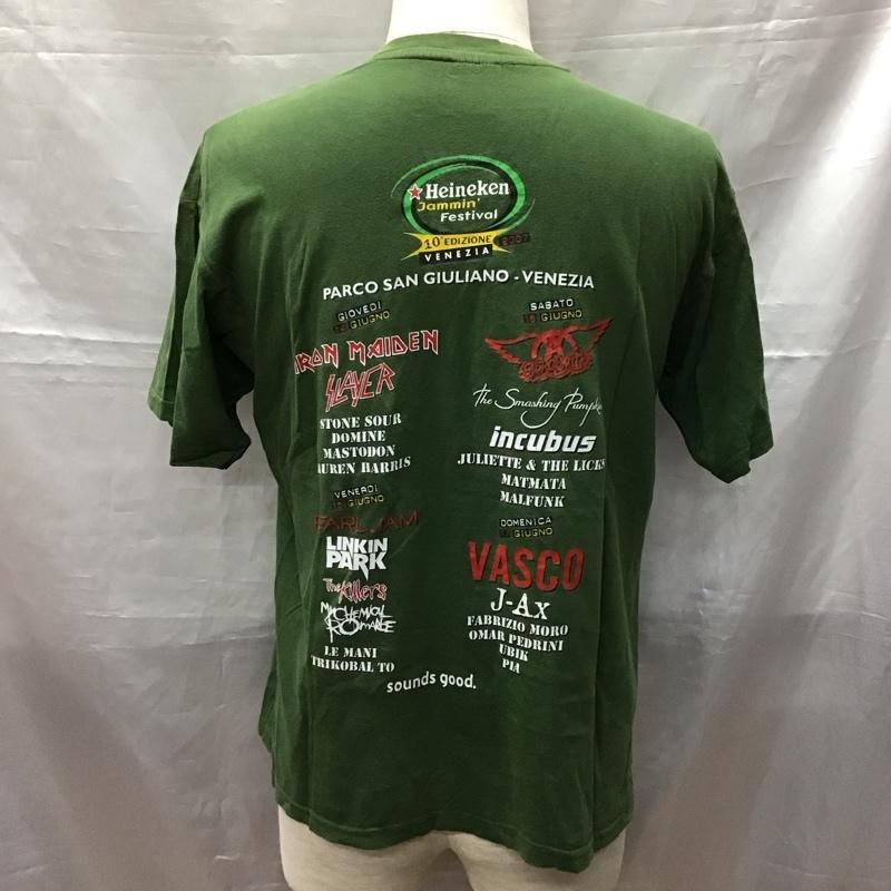 古着 USED Tシャツ 半袖 ハイネケン　Heineken S プリント 緑 / グリーン /  メンズ USED 古着 中古 10117452