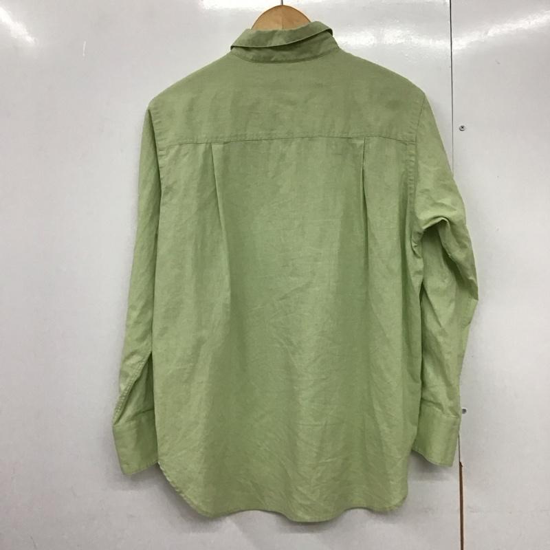 スローブイエナ SLOBE IENA シャツ、ブラウス 長袖 24-050-912-3000-1-0 綿麻レギュラーシャツ コットンリネン 無地 薄緑 / ライトグリーン /  レディース USED 古着 中古 10142146