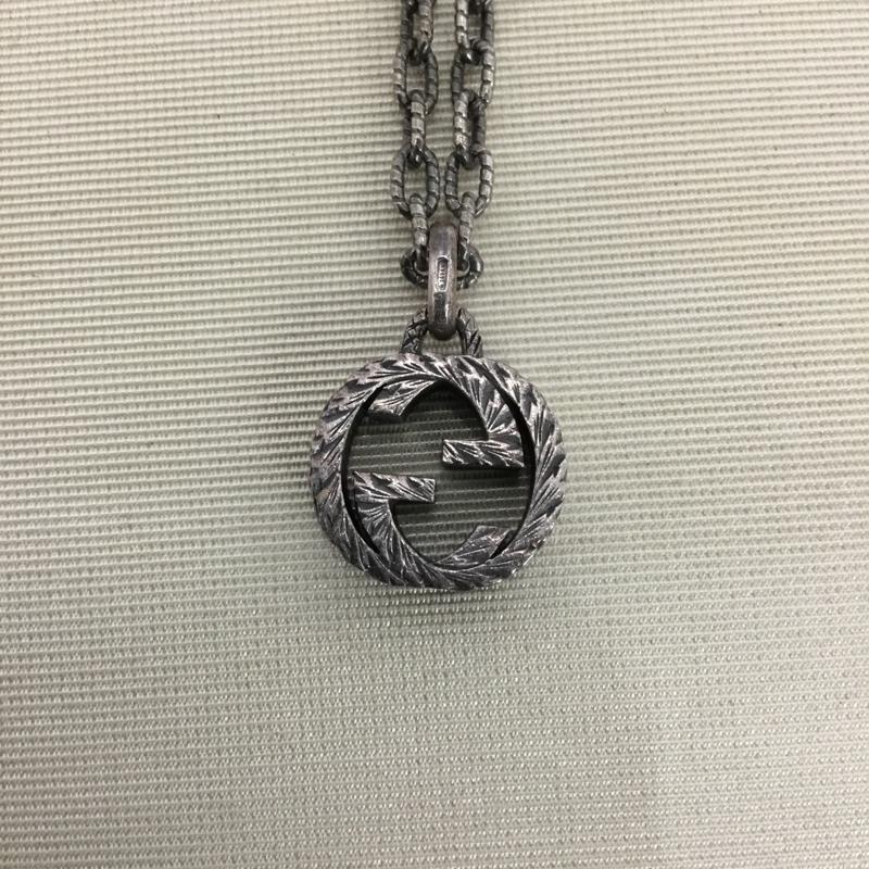 グッチ GUCCI アクセサリー ネックレス、ペンダント インターロッキングG 無地 銀 / シルバー /  メンズ USED 古着 中古 10150015