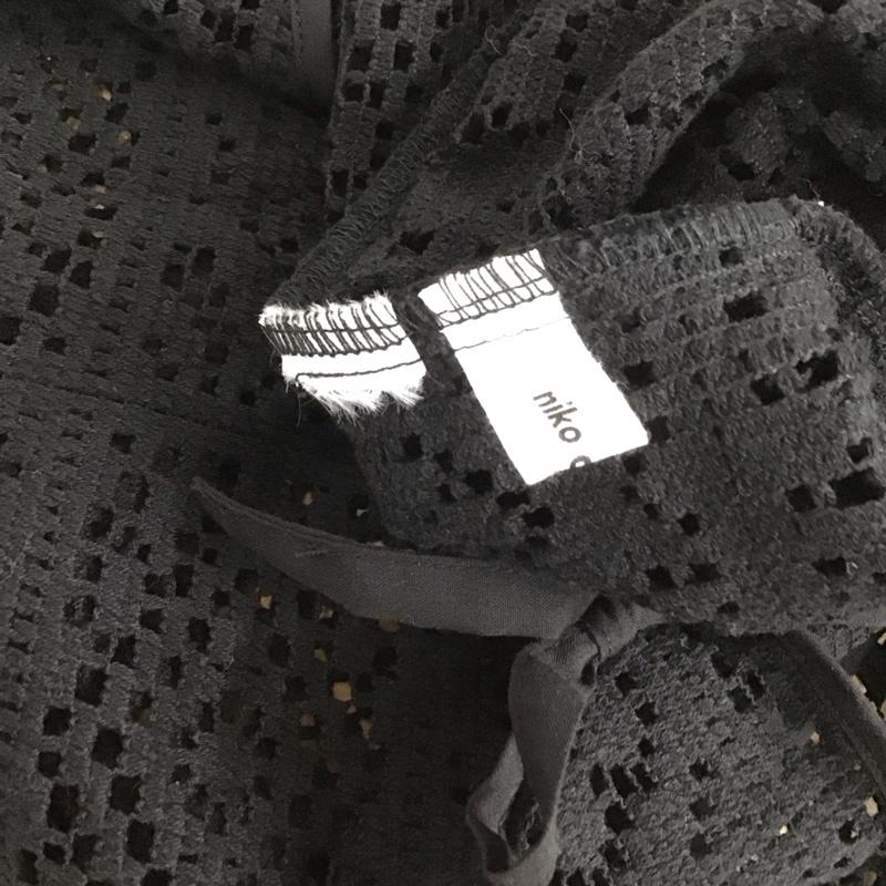 ニコアンド niko and... ベスト ベスト 無地 黒 / ブラック /  レディース USED 古着 中古 10139943