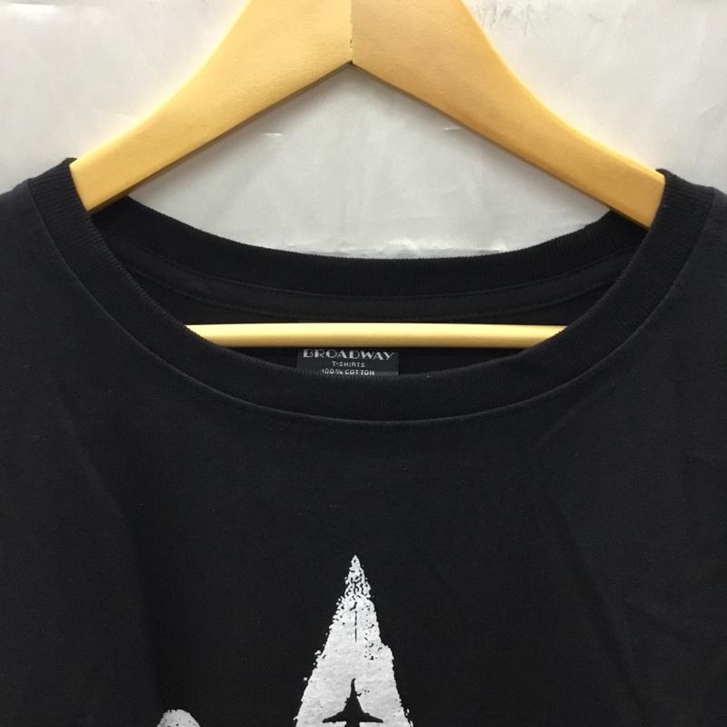 古着 USED Tシャツ 半袖 半袖カットソー プリントTシャツ クルーネックカットソー XL プリント 黒 / ブラック /  メンズ USED 古着 中古 10108361