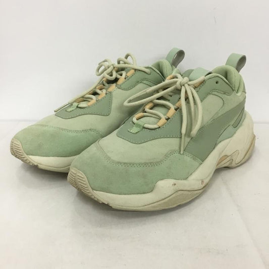 プーマ PUMA スニーカー スニーカー 368024 02 THUNDER DESERT WMNS 24.5cm 24.5cm ロゴ、文字 薄緑 / ライトグリーン /  レディース USED 古着 中古 10134540