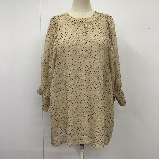センスオブプレイスバイアーバンリサーチ SENSE OF PLACE by URBAN RESEARCH シャツ、ブラウス 半袖 AA35-23B113 2WAYボリュームスリーブブラウス ドット ベージュ / ベージュ /  レディース USED 古着 中古 10110344