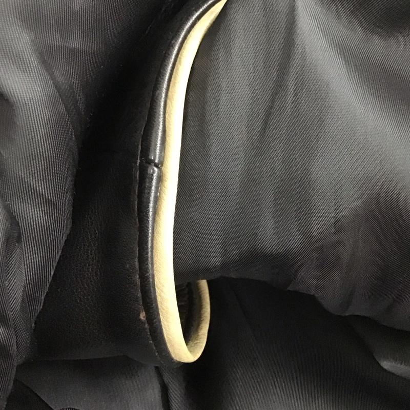 エンポリオアルマーニ EMPORIO ARMANI ジャケット、上着 ジャンパー、ブルゾン ジップアップジャケット レザージャケット アウター 無地 黒 / ブラック /  メンズ USED 古着 中古 10140263