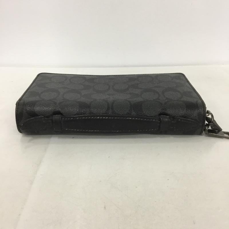 コーチ COACH クラッチバッグ、パーティバッグ クラッチバッグ、パーティバッグ クラッチバッグ 長財布 総柄 黒 / ブラック /  メンズ USED 古着 中古 10137332