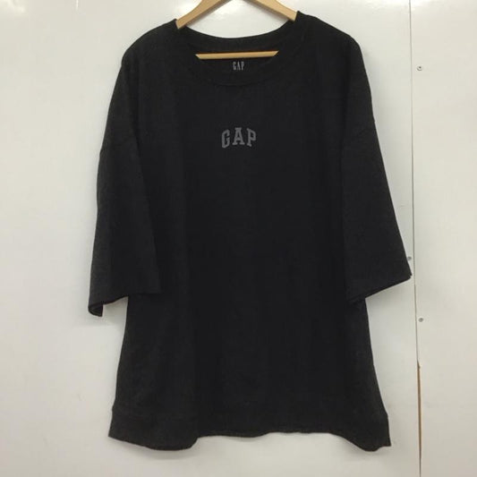 ギャップ GAP トレーナー 半袖 半袖スウェットカットソー クルーネックカットソー プリントカットソー XL ロゴ、文字 黒 / ブラック /  メンズ USED 古着 中古 10149114
