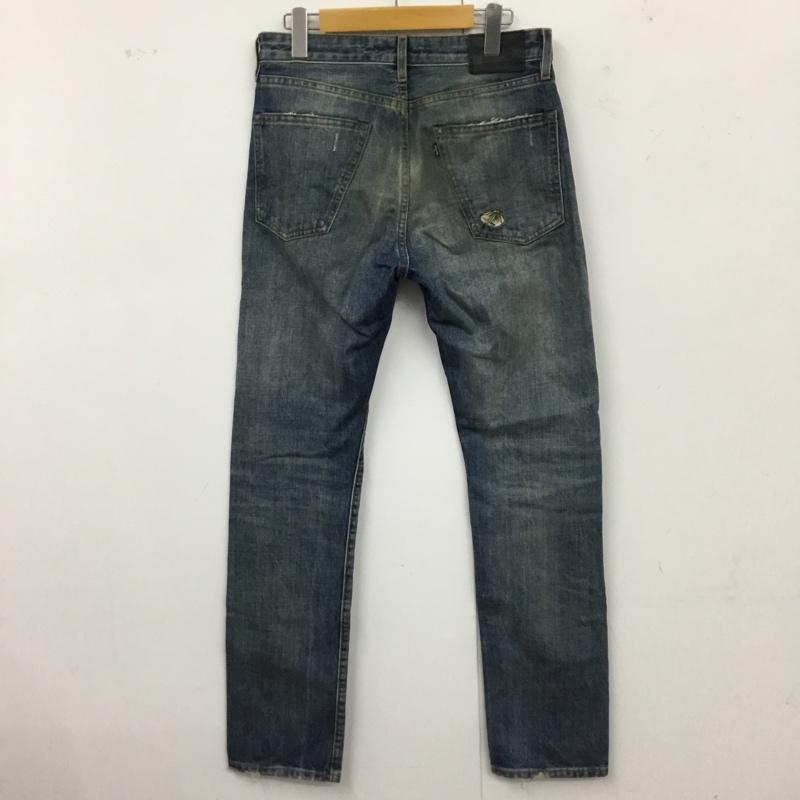 リーバイスメイドアンドクラフテッド Levi s Made & Crafted パンツ デニム、ジーンズ デニムパンツ スリムパンツ ダメージパンツ ジーンズ 30インチ ダメージ加工 インディゴ / インディゴ /  メンズ USED 古着 中古 10116670