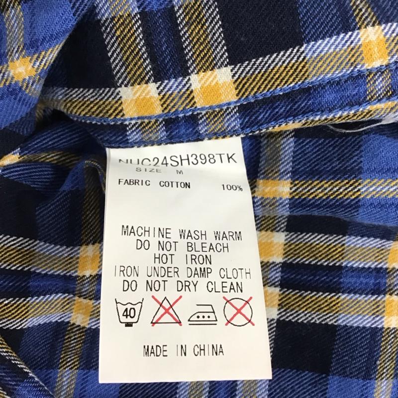 ナノユニバース nano・universe シャツ、ブラウス 長袖 NUC24SH398TK 両胸ポケット M チェック マルチカラー / マルチカラー /  メンズ USED 古着 中古 10133579