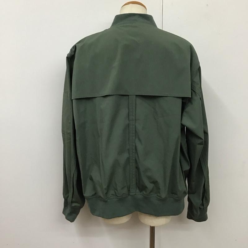 ジーユー GU ジャケット、上着 ジャンパー、ブルゾン 311-351030 リブブルゾン ジップアップジャケット アウター XXL 無地 カーキ / カーキ /  メンズ USED 古着 中古 10119140