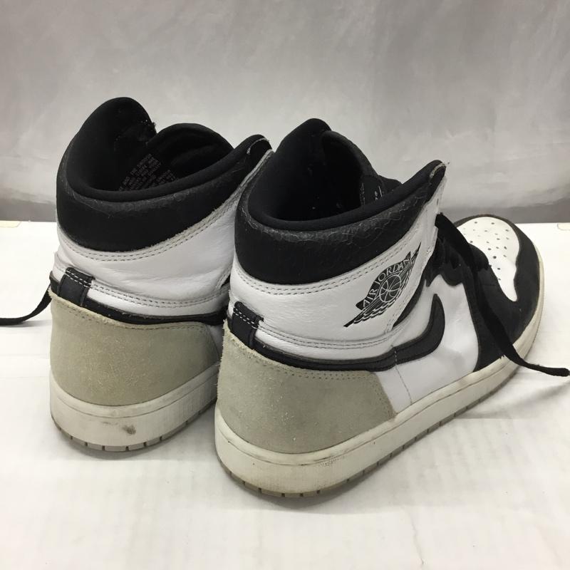 ナイキ NIKE スニーカー スニーカー 555088-108 AIR JORDAN 1 RETRO HIGH OG 27.5cm 箱有 27.5cm ロゴ、文字 白 / ホワイト / X 黒 / ブラック / X 灰 / グレー /  メンズ USED 古着 中古 10122245