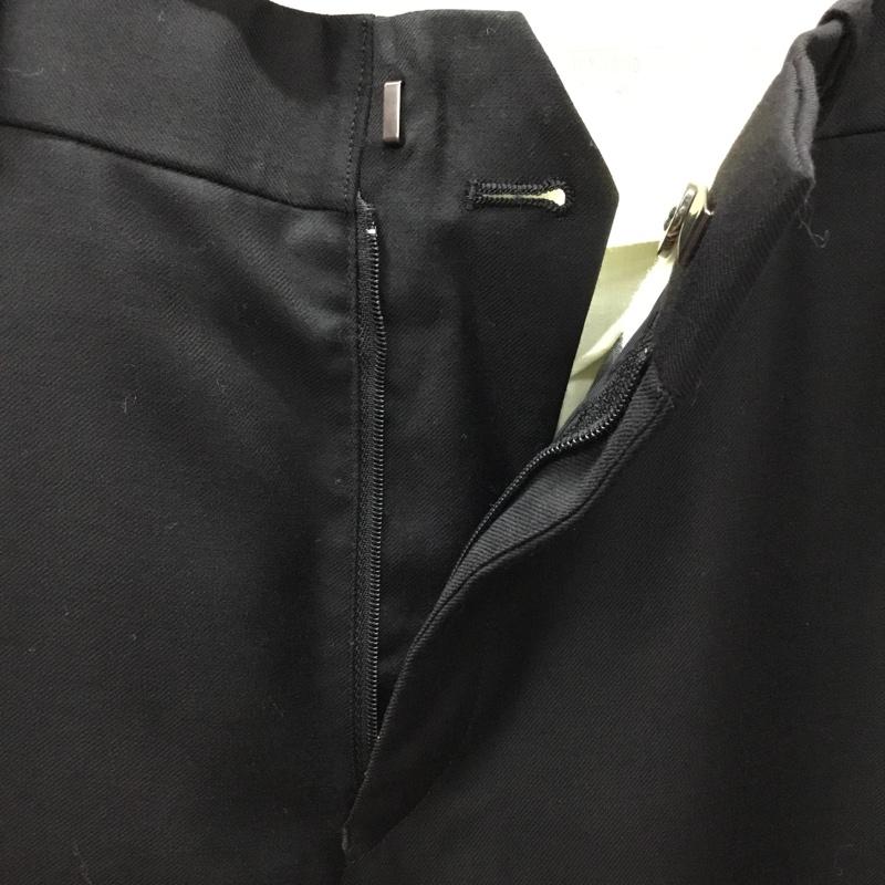 エヌハリウッド N.HOOLYWOOD パンツ スラックス 807peg スラックス スリムパンツ カジュアルパンツ 36 無地 黒 / ブラック /  メンズ USED 古着 中古 10115745