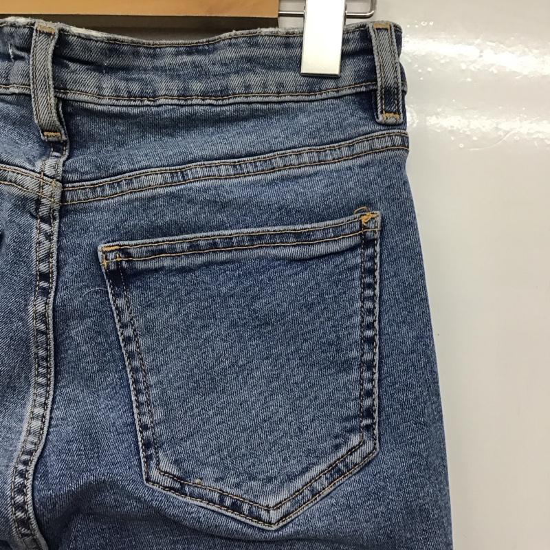 ザラ ZARA パンツ デニム、ジーンズ 38 無地 水色 / ライトブルー /  レディース USED 古着 中古 10141729