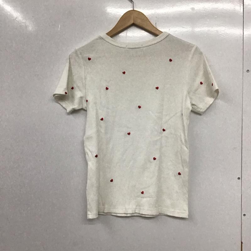 フリークスストア FREAK S STORE Tシャツ 半袖 241-32106 ミニハート刺繍Tシャツ クルーネック FREE 総柄 白 / ホワイト /  レディース USED 古着 中古 10133723