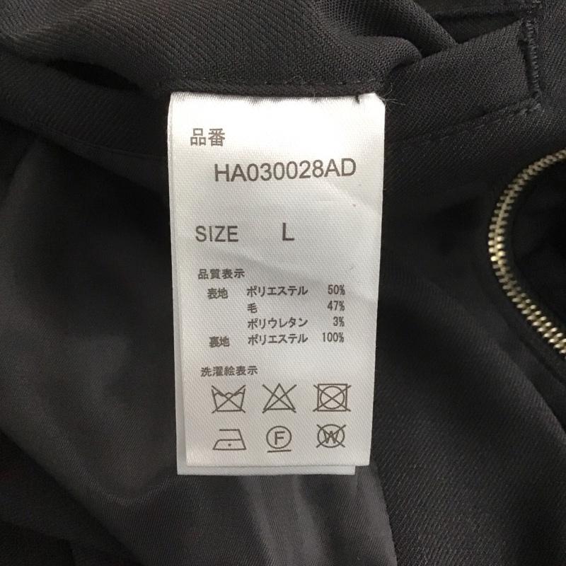 ハレ HARE ジャケット、上着 ジャンパー、ブルゾン ha030028ad ジップアップジャケット ブルゾン ノーカラージャケット アウター L 無地 黒 / ブラック /  メンズ USED 古着 中古 10107780