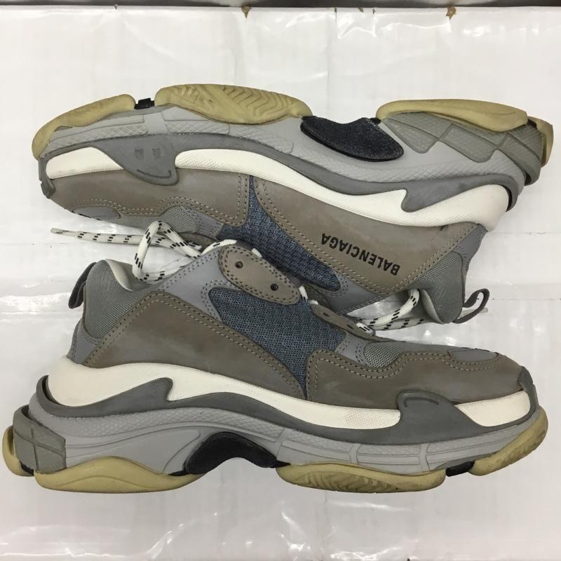 バレンシアガ BALENCIAGA スニーカー スニーカー 536737 TRIPLE S 27cm 27.0cm ロゴ、文字 白 / ホワイト / X 灰 / グレー /  メンズ USED 古着 中古 10121833