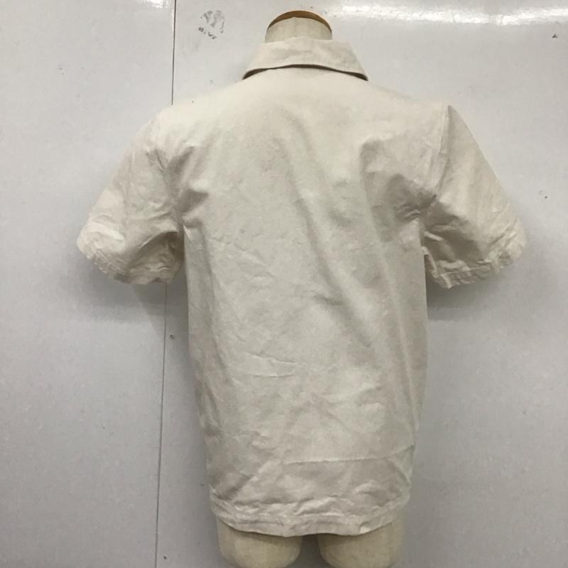 ナイキ NIKE シャツ、ブラウス 半袖 dm5284-030 NSWNIKETRENDL/Sオーバーシャツ 半袖シャツ ジップアップカラー S ロゴ、文字 白 / ホワイト /  メンズ USED 古着 中古 10125919