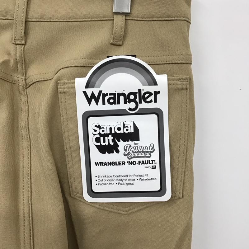 ラングラー Wrangler パンツ スラックス WS0105 イージーパンツ センタープレス タグ付き SOLOTEX XL 無地 ベージュ / ベージュ /  メンズ USED 古着 中古 10122169
