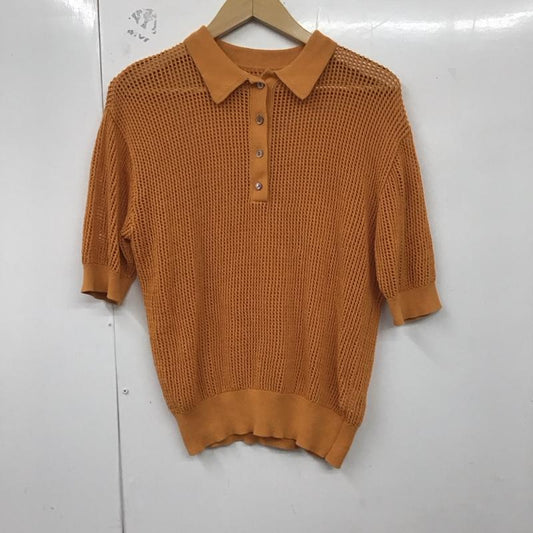ローリーズファーム LOWRYS FARM ニット、セーター 半袖 FREE 無地 橙 / オレンジ /  レディース USED 古着 中古 10129835