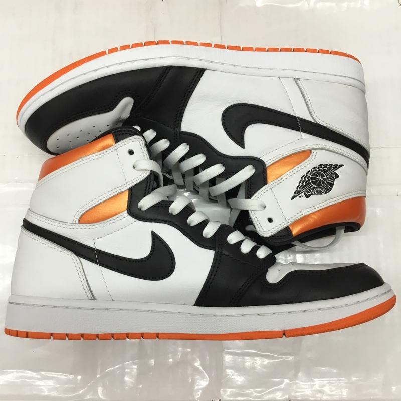 ナイキ NIKE スニーカー スニーカー 555088-180 AIR JORDAN 1 RETRO HIGH OG 29cm 29.0cm ロゴ、文字 白 / ホワイト / X 黒 / ブラック / X 橙 / オレンジ /  メンズ USED 古着 中古 10112498