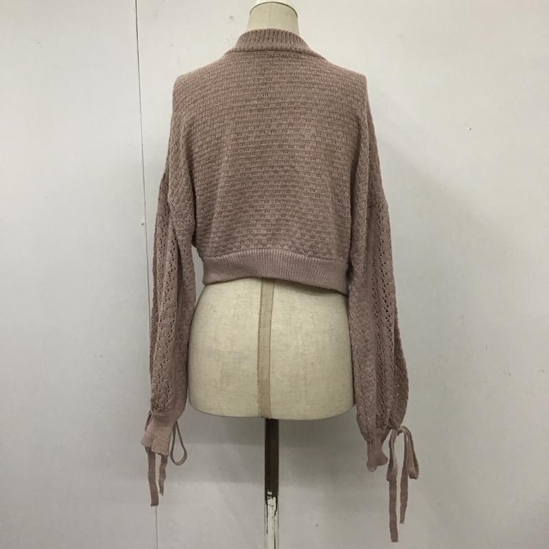 ヘザー Heather カーディガン 長袖 HE070078CF ボレロ FREE 無地 桃 / ピンク /  レディース USED 古着 中古 10112037