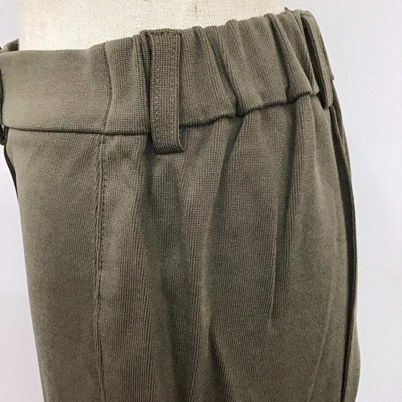 スローバイスライ THROW by SLY ボトムス ボトムス 030ES081-3040 TEXTURE CUT BELL BOTTOM ベルボトム フレア 1 無地 カーキ / カーキ /  レディース USED 古着 中古 10120138