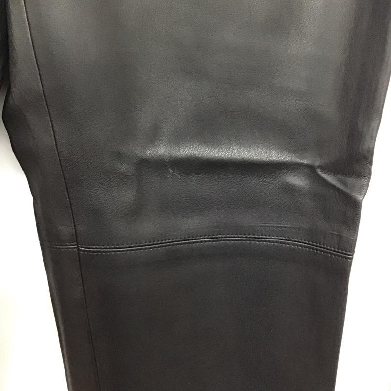 ザラ ZARA パンツ ワークパンツ、ペインターパンツ フェイクレザーパンツ スリムパンツ ストレッチパンツ L 無地 黒 / ブラック /  レディース USED 古着 中古 10142714