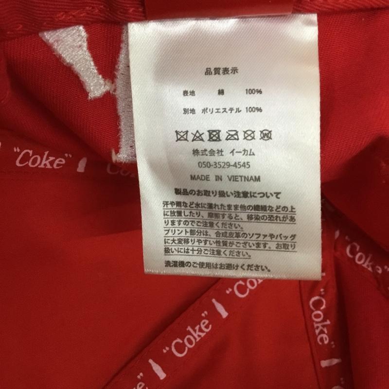 コカコーラ Coca Cola 帽子 キャップ ロゴ、文字 赤 / レッド /  メンズ USED 古着 中古 10149839
