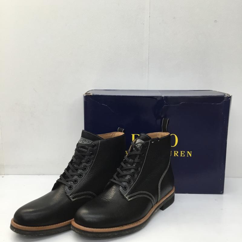 ポロラルフローレン POLO RALPH LAUREN ブーツ ショートブーツ 29.5cm 無地 黒 / ブラック /  メンズ USED 古着 中古 10140755