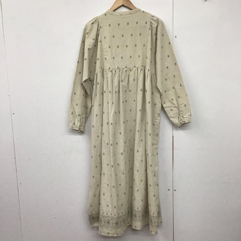 サマンサモスモス Samansa Mos2 ワンピース ロングスカート 1105272 モチーフ花柄ワンピース 長袖 FREE 総柄 アイボリー / アイボリー /  レディース USED 古着 中古 10142282