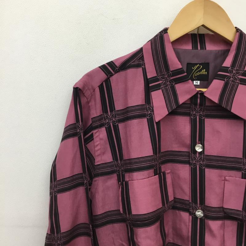 ニードルス Needles シャツ、ブラウス 長袖 Needles Classic shirt MR179 M 総柄 マゼンタ / マゼンタ / X 黒 / ブラック /  メンズ USED 古着 中古 10127167