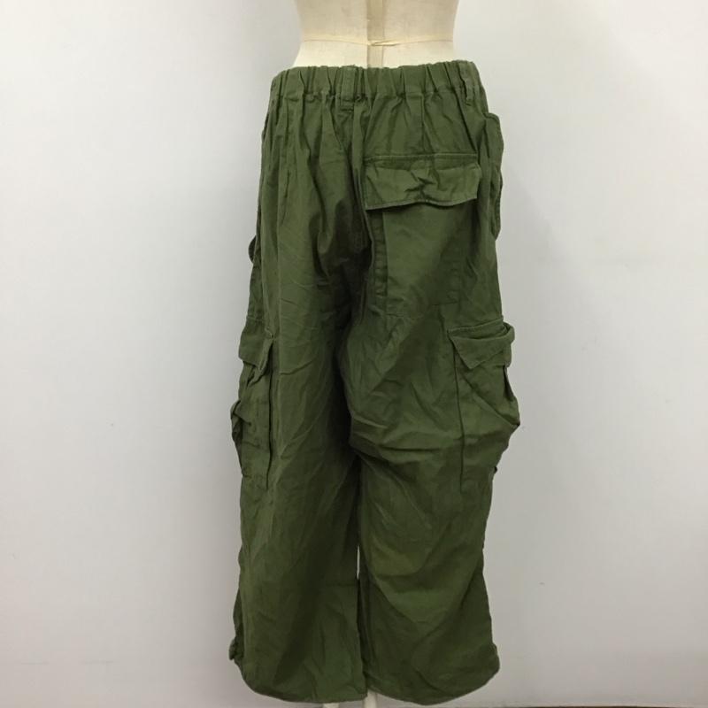 ローリーズファーム LOWRYS FARM パンツ ワークパンツ、ペインターパンツ M 無地 カーキ / カーキ /  レディース USED 古着 中古 10121261