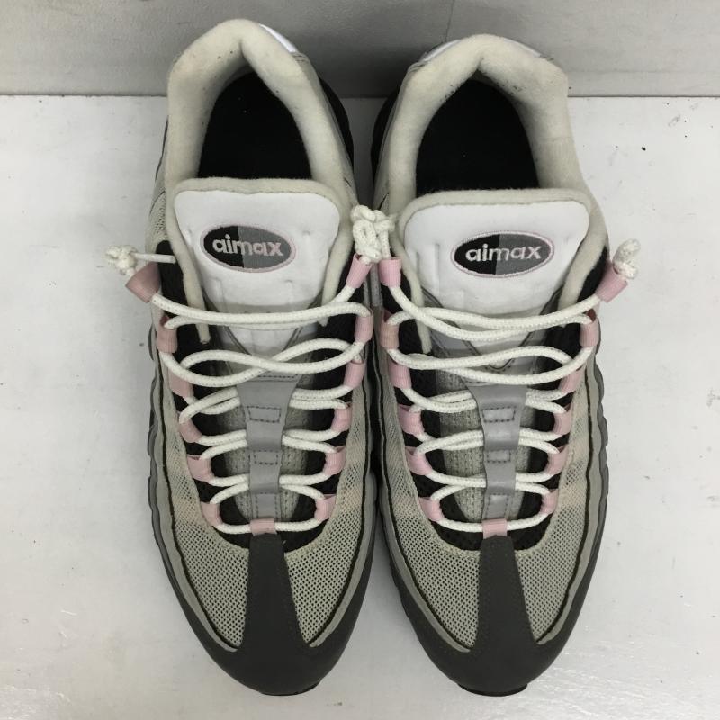ナイキ NIKE スニーカー スニーカー Air Max 95 Gunsmoke/Pink Foam CJ0588-001 28.5cm ロゴ、文字 灰 / グレー / X 桃 / ピンク /  メンズ USED 古着 中古 10144474