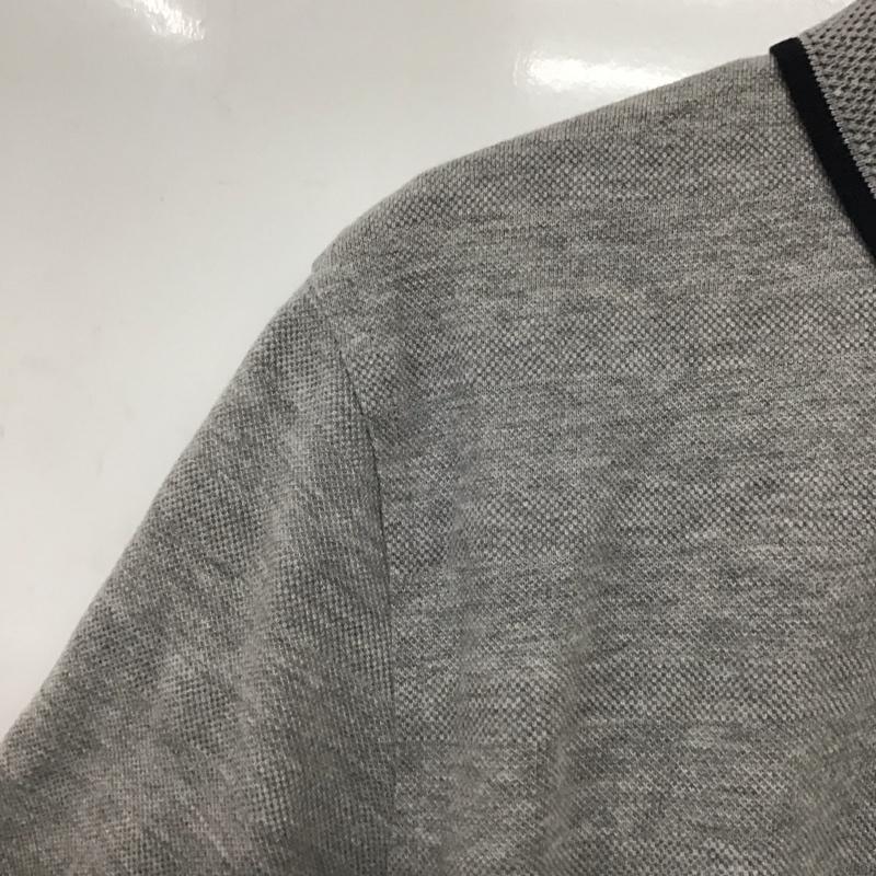 トミーヒルフィガー TOMMY HILFIGER ポロシャツ 半袖 半袖ポロシャツ カラーシャツ 半袖カットソー M 無地 灰 / グレー /  メンズ USED 古着 中古 10141668