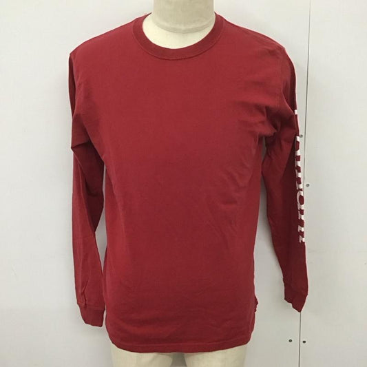 カーハート Carhartt カットソー 長袖 長袖カットソー プリントカットソー クルーネック XL ロゴ、文字 赤 / レッド /  メンズ USED 古着 中古 10126798