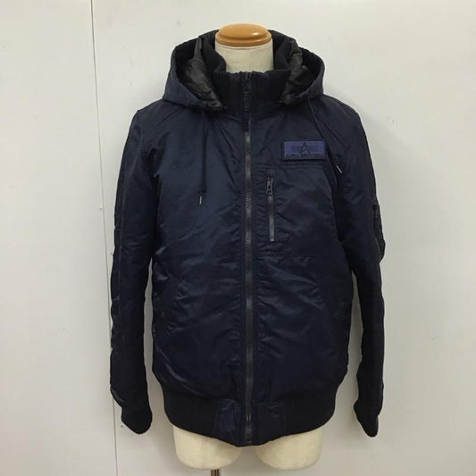アルファインダストリー Alpha Industries ジャケット、上着 ジャンパー、ブルゾン ジップアップジャケット フライトジャケット アウター XL 無地 紺 / ネイビー /  メンズ USED 古着 中古 10115927