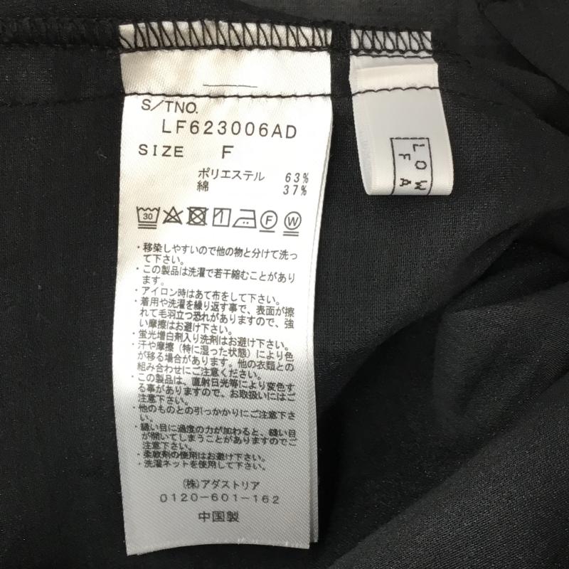 ローリーズファーム LOWRYS FARM シャツ、ブラウス 長袖 FREE 無地 黒 / ブラック /  レディース USED 古着 中古 10134397