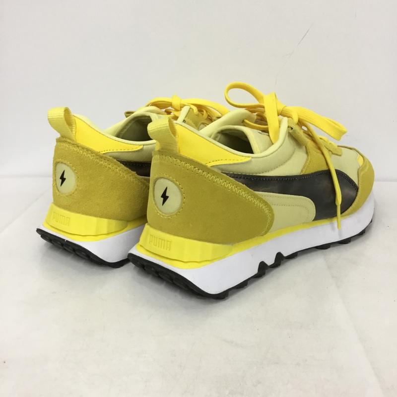 プーマ PUMA スニーカー スニーカー 387688 01 RIDER FV PIKACHU ピカチュウ ポケモン 27cm 箱有 27.0cm ロゴ、文字 黄 / イエロー / X 黒 / ブラック /  メンズ USED 古着 中古 10143264